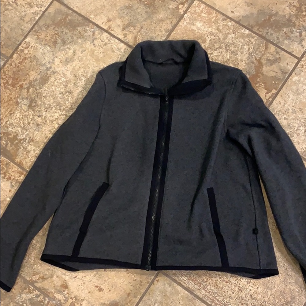 Women’s size 10 gray Lululemon zip jacket sweater
